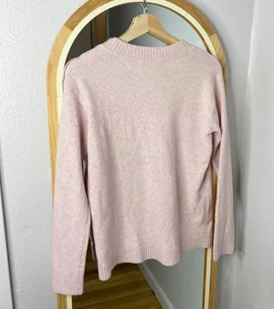 Loft light pink Crewneck pullover sweater thumbnail 6
