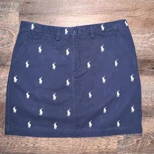 Ralph Lauren Sport Polo Blue/White Pony Skirt Women’s Size 2 thumbnail 1