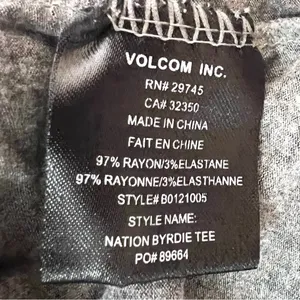 Volcom Nation Gray & Black Flutter Sleeve Skate T-shirt Women’s Size Medium thumbnail 10