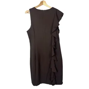 NEW Julie Brown Reina‎ Ruffle Scoop Neck Sheath Dress 12 thumbnail 4