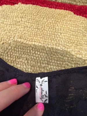 Intimately Free People Galloon Lace Bralette Racerback Black Women’s Size Large thumbnail 2