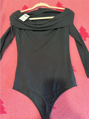 A&F Black Bodysuit Abercrombie Soft Collection thumbnail 2