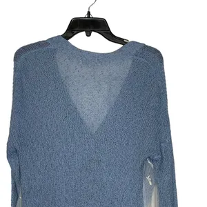 Altar'd State Cardigan Sweater Size Small Blue With White‎ Floral Lace Sides thumbnail 6