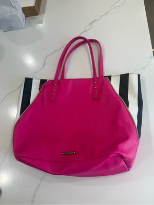 Juicy Couture Pink Tote Bag - Striped Accent cute Y2K feminine trendy gift thumbnail 5
