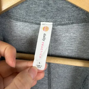 Daily Practice Anthropologie Heather Elbert Blazer Large Gray Streetwear Neutral thumbnail 9