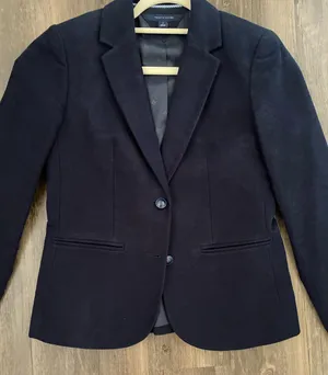 Tommy Hilfiger Navy Blue Velvet Blazer thumbnail 3