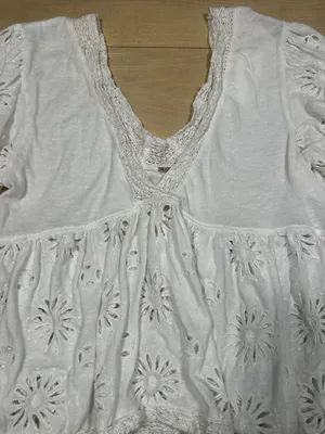 Free People Costa Eyelet Top Sz S thumbnail 7