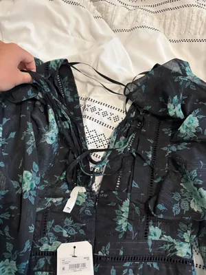 Altar'd State Long Sleeve Floral Dress XS thumbnail 4