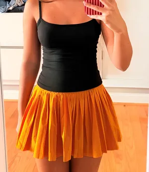 Aerie Orange Tennis Skirt XS thumbnail 1