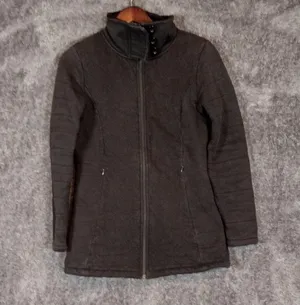 The North Face carollura women's Quilted jacket high neck size Medium women thumbnail 2