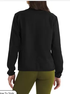 The North Face TNF Performance Fleece Quarter Zip Jacket Small Black Outdoor thumbnail 2
