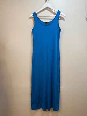 Lauren Ralph Lauren Sleeveless Maxi Dress Vintage Classic Drapey 1990s Y2K thumbnail 3