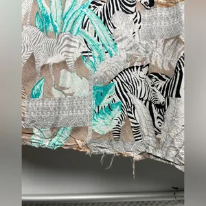 Two by Vince Camuto Tribal Beat Safari Zebra High Low‎ Faux Wrap Midi Dress thumbnail 8