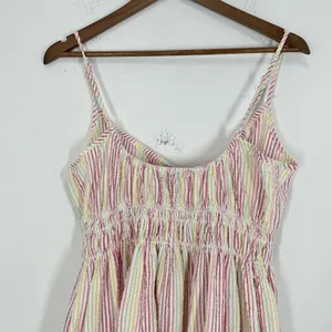 Maison Me Chrissy Dress Striped Rainbow Seersucker Sundress Midi Dress Babymoon thumbnail 13