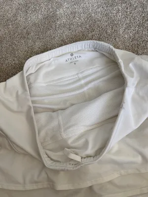 Athleta White Athletic layered mini Skort with Built-In Shorts thumbnail 4