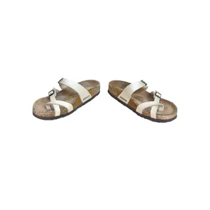 Birkenstock Mayari Birko-Flor Strappy Toe Loop White Faux Leather Sandals EU 36 thumbnail 3