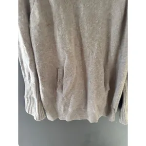 Gap Womens Lambswool Blend Cowl Neck Sweater Taupe Tan‎ Pockets Small thumbnail 3