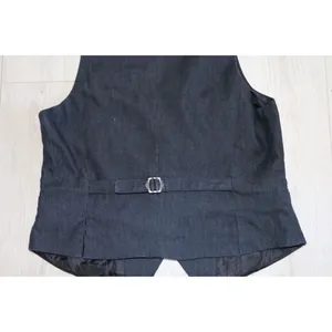 Central Park Denim Tuxedo Vest Blue Size M thumbnail 5