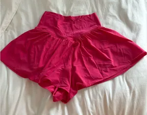 OFFLINE By Aerie Real Me Crossover Flowy Short Pink thumbnail 1