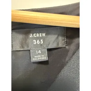J.Crew 365 Sleeveless Black Faux‑Wrap Crepe Dress Sz14 thumbnail 5