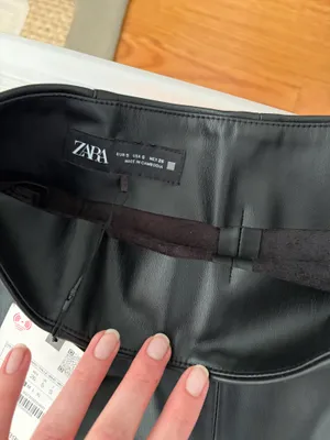 ZARA Faux Leather Shorts thumbnail 5