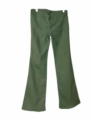 PacSun Cargo Flare Pants Jeans Women’s Size 28 Low Rise Stretch Olive Green Y2K thumbnail 4