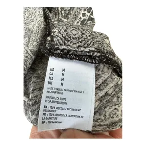 American Eagle Black and White Boho Kimono // Size M thumbnail 5