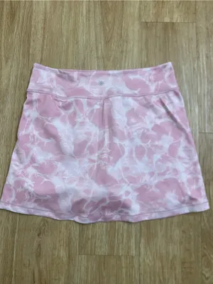 Athleta Pink and White Patterned Active Skort thumbnail 2