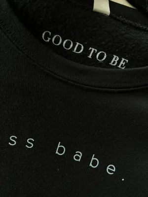 Black Boss Babe Sweatshirt thumbnail 4