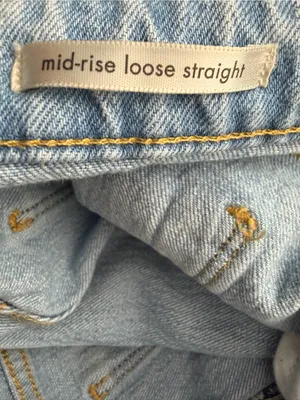 Wrangler Women Light Wash Distressed Mid Rise Loose Straight Sz 6 28x30(A876) thumbnail 15