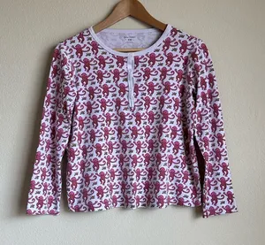 Roller Rabbit Women's Henley Monkey Print Pajama Top thumbnail 1