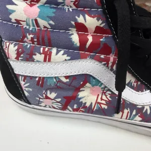 Vans Floral Skateboard Shoe Womens 10 Mens 8.5 High Top Floral Sneaker Skate thumbnail 2
