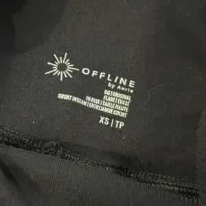 Offline Aerie Black OG Flare Pants High Rise Short Inseam XS thumbnail 4