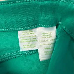 Lilly Pulitzer Green Skinny Jeans Size 8 Stretch Cotton thumbnail 4
