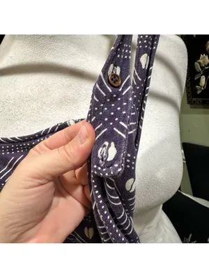 Ade + Ayo Purple Geometric Print Button-Front Jumpsuit – Tagged XXL, Fits Like M thumbnail 5