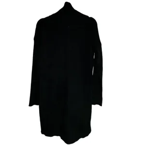 Lulus‎ Black Ribbed Cowl Neck Oversized Knit Sweater Dress Medium thumbnail 2