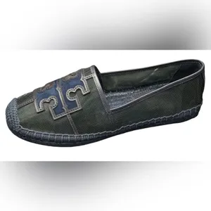 Tory Burch Ines Espadrille Loafers Women’s 6 Malachite Navy BNIB thumbnail 2