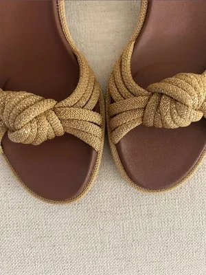 Rothy's Women's The Knot Sandals, Golden Sun, Size 8, NWT NWT thumbnail 10
