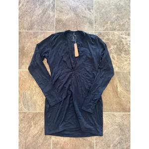 Skims Smooth Layers Deep Plunge Mini Dress Obsidian Size Large thumbnail 3