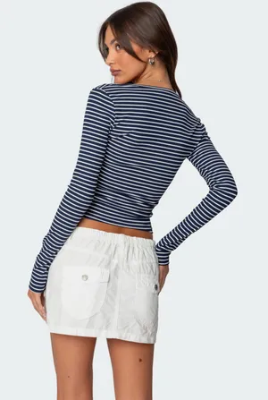 Edikted Alex Striped Top thumbnail 3