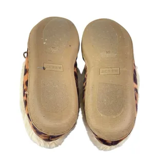 J. Crew Leopard Calf Hair Faux Fur Slip On Flats Moccasin Slippers Shoes Size 10 thumbnail 4