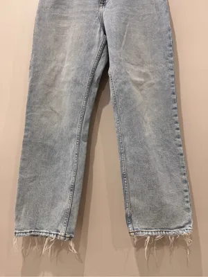 Abercrombie & Fitch Sz 29/8R Ankle Straight Ultra High Rise Light Wash thumbnail 3