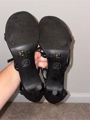 Chinese Laundry Black Strappy Ankle-Tie Heels Size: 9 thumbnail 7