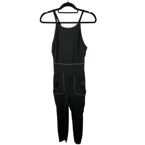 Free People Movement Cross‎ The Line Bodysuit Black Women’s Size Medium athletic thumbnail 3