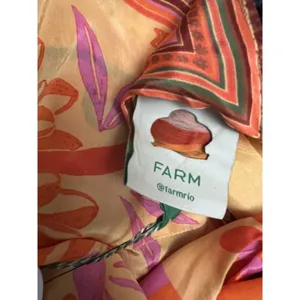 Farm Rio Forest Mixed Scarves Midi Dress Sz Large New thumbnail 9