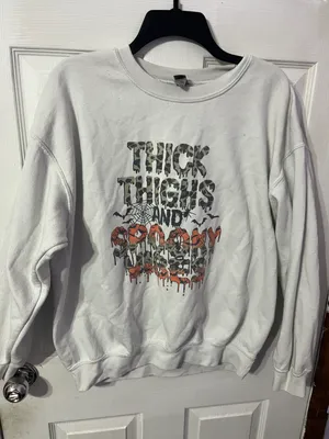 Halloween Crewneck White Size L thumbnail 1