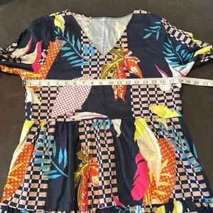 Women’s Loose Fitting Flowy Long Sleeve Lightweight Short Summer Dress Size S thumbnail 5