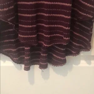 We The Free mock turtleneck long sleeve top dark plum size M thumbnail 2