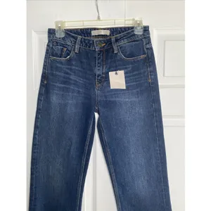Zara Z1975 Straight Leg Jeans Womens Size 2 Blue Dark Wash Denim New Normcore thumbnail 2
