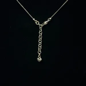 Brighton Necklace 16-18in Silver Scrollwork Pendant Heart Charm Adjustable Chain thumbnail 3